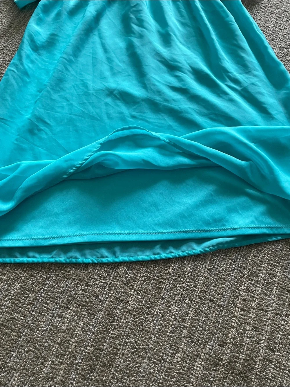 wonder nation Teal Cold-Shoulder Girls Dress